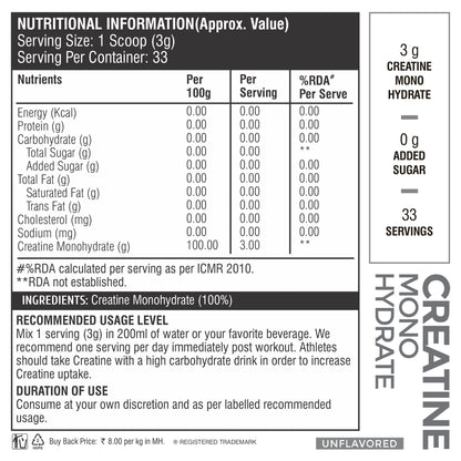 Healthfarm Muscle Creatine Monohydrate