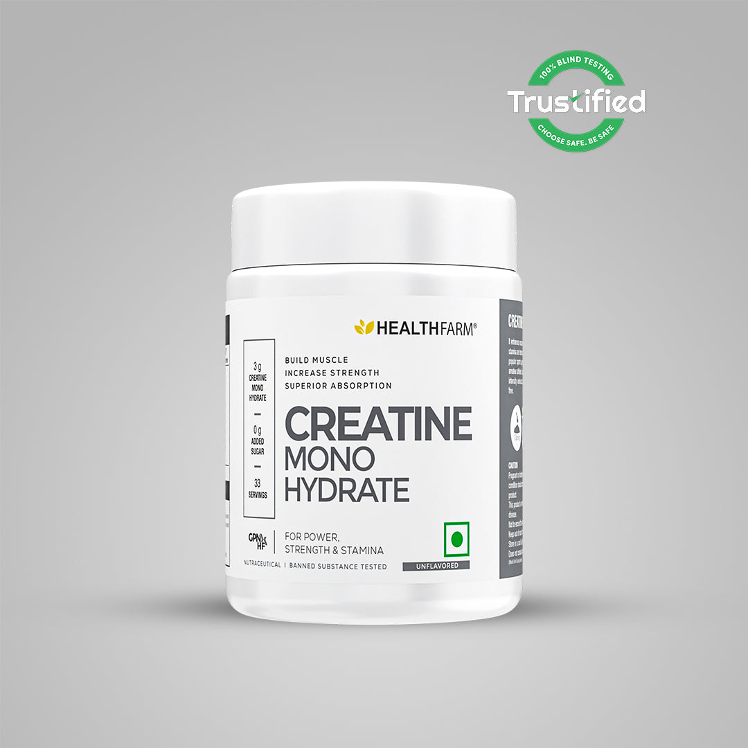 Healthfarm Muscle Gainer (3kg) + Intra BCAA + Creatine (50g) + Free Shaker