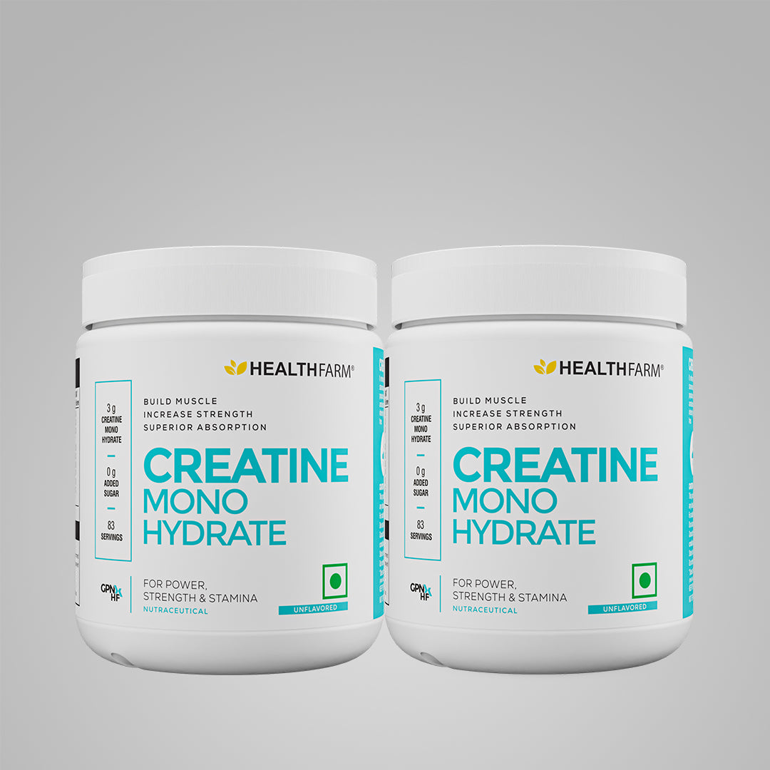 HealthFarm Creatine Monohydrate (250g), BUY 1 GET 1 Offer