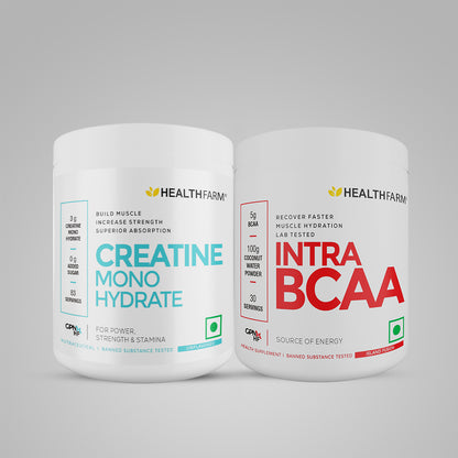 Healthfarm Creatine (250g) + Intra BCAA