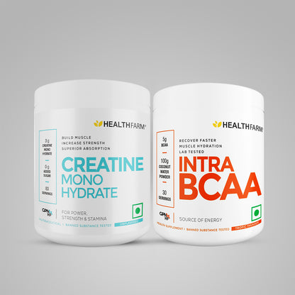 Healthfarm Creatine (250g) + Intra BCAA