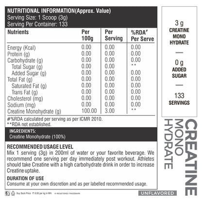 Healthfarm Muscle Creatine Monohydrate