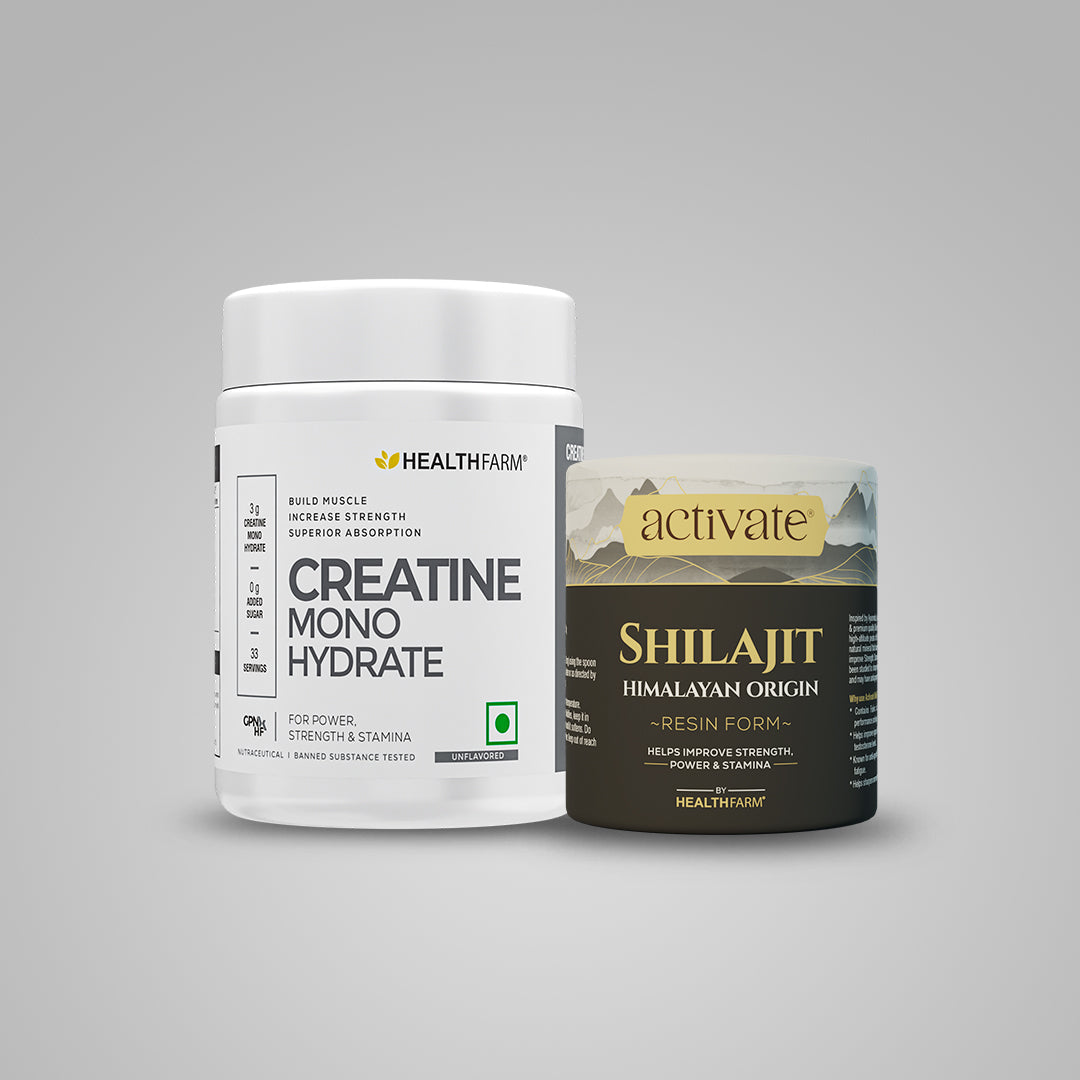 Healthfarm Muscle Creatine + Himalayan Shilajit Resin