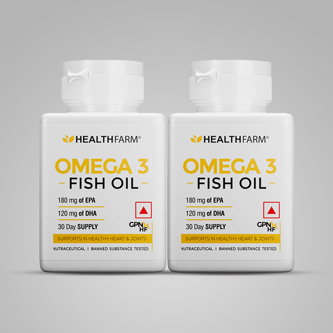 HealthFarm Omega 3 Fish Oil 60 Softgel, BUY 1 GET 1 Offer