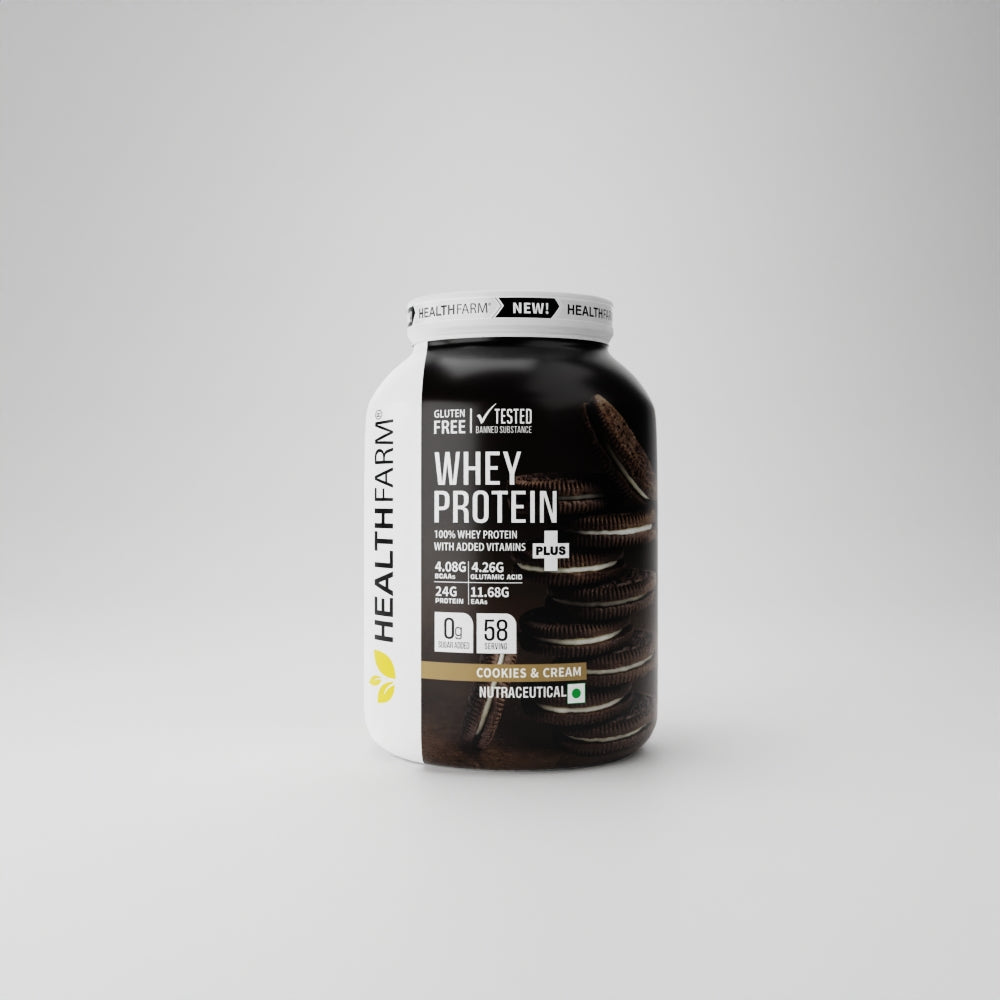 HealthFarm WHEY PROTEIN PLUS( 2Kg) + BCAA Combo Offer