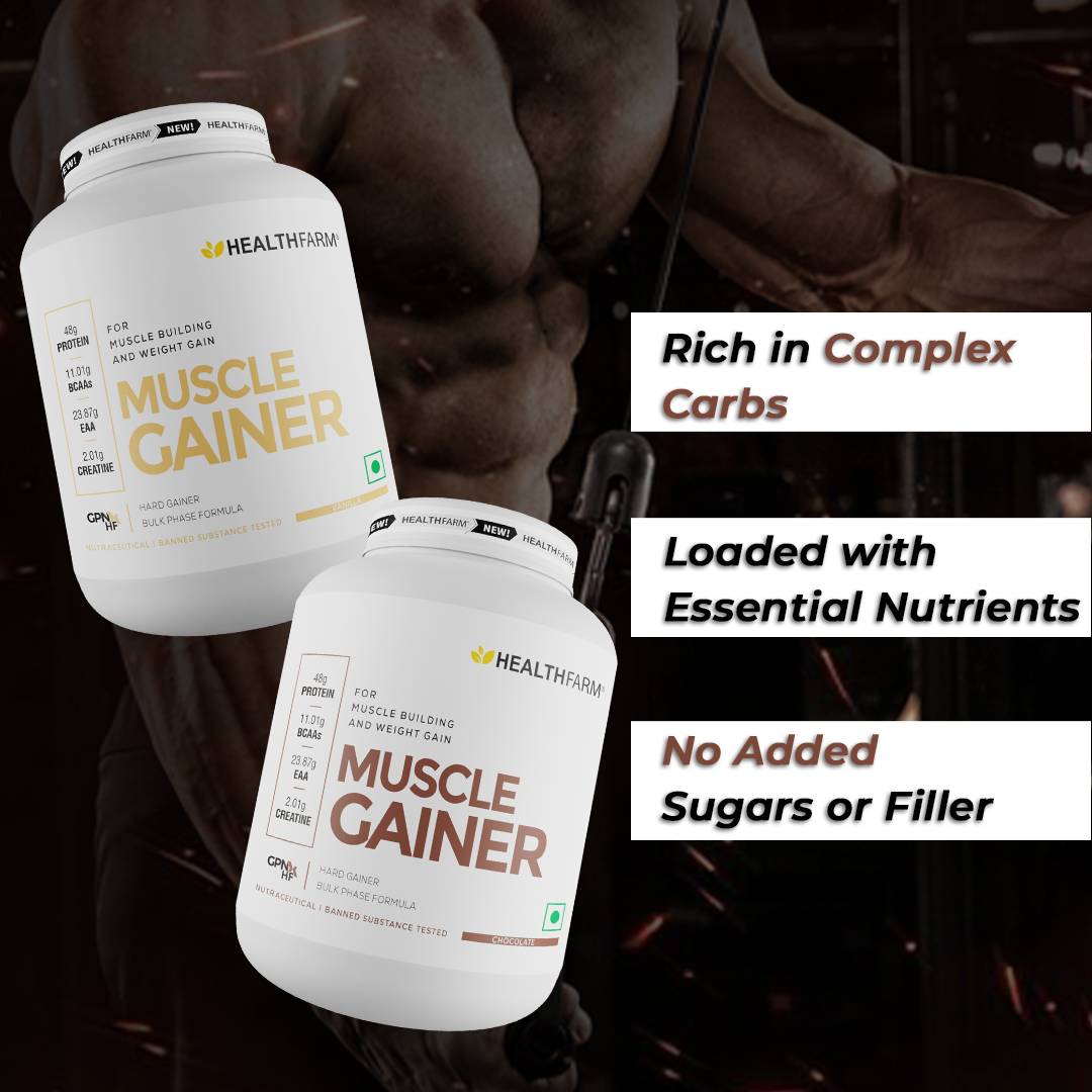 Buy Muscle Gainer at Best Price in India - Healthfarm – Healthfarm ...