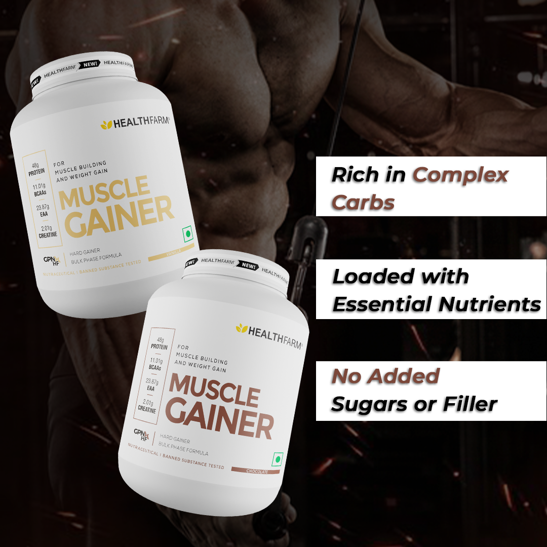 Healthfarm Muscle Gainer | Hard Gainer Bulk Phase Formula