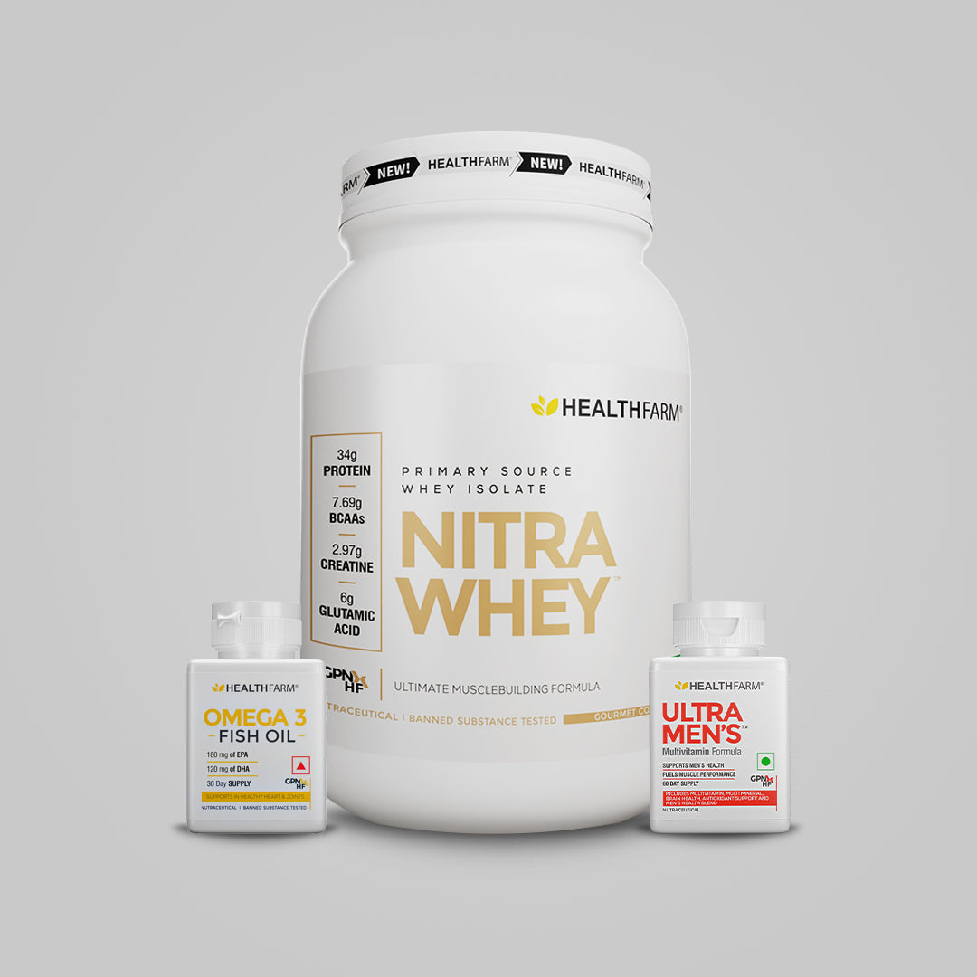 Healthfarm Nitra Whey (1Kg) + Ultra Men&