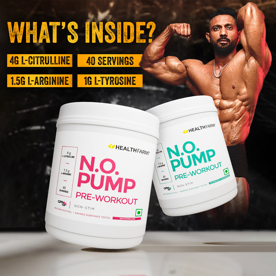 Healthfarm N.O. PUMP Pre-Workout(Non Stim)