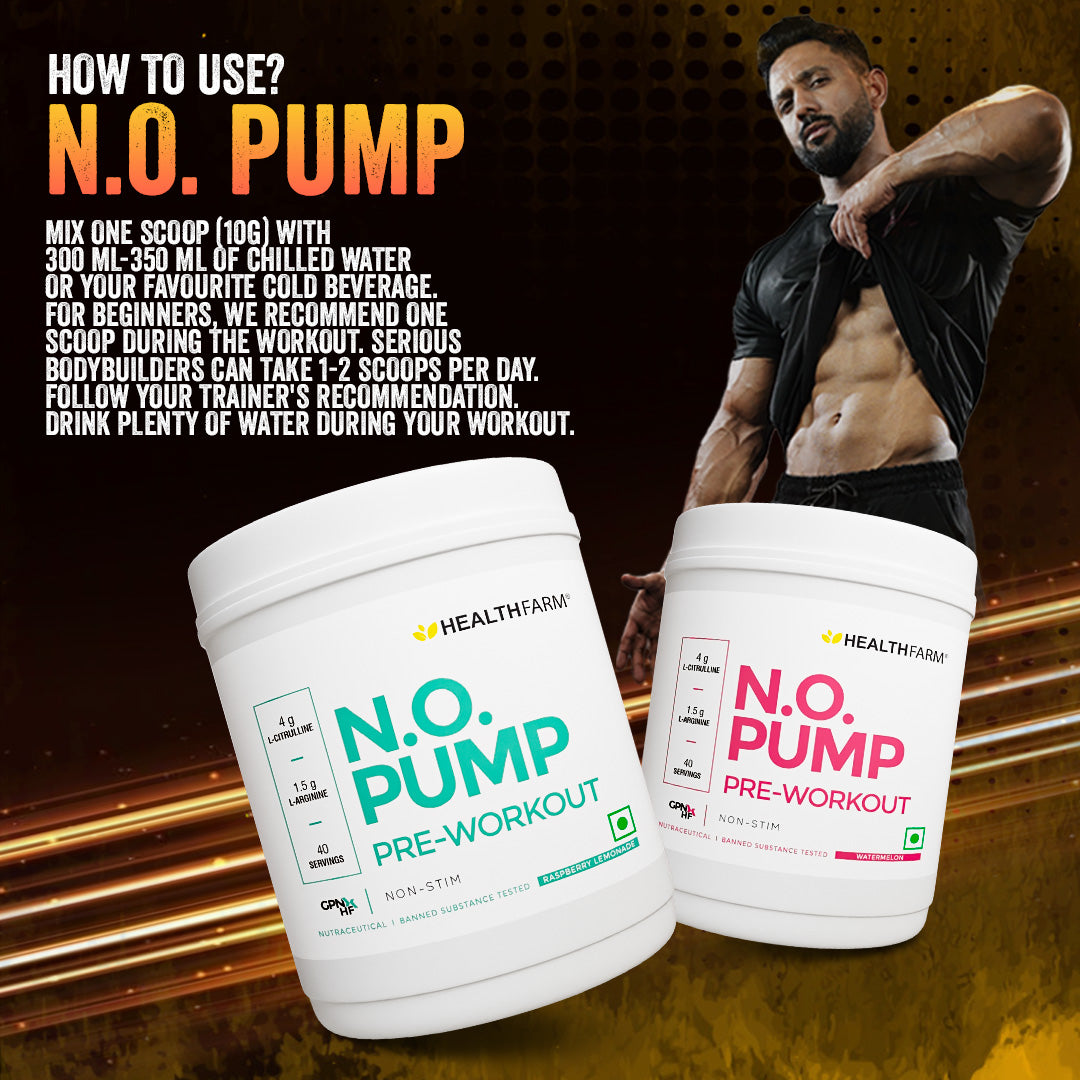 Healthfarm N.O. PUMP Pre-Workout(Non Stim)