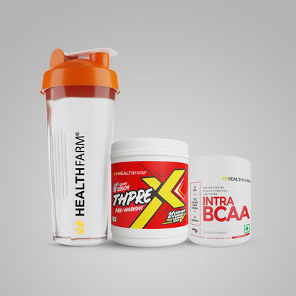 Healthfarm Muscle Intra BCAA + ThpreX (250g) + Free Shaker