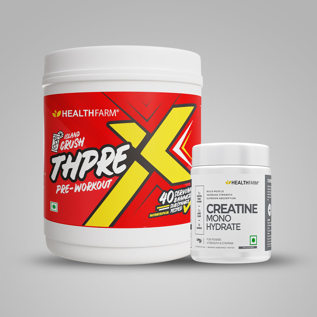 Healthfarm Thprex (500g) + Creatine (100g)