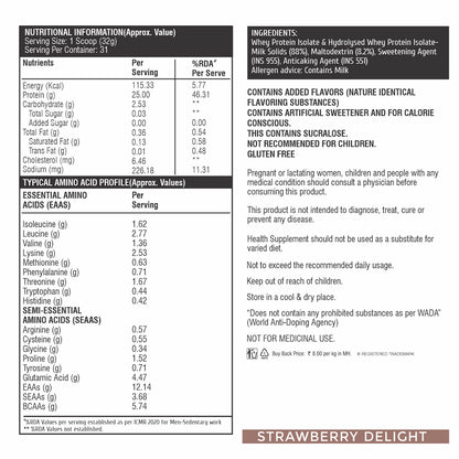 HealthFarm Muscle Whey Isolate | Premium Blend of Whey Protein Hydrolysate and Isolate