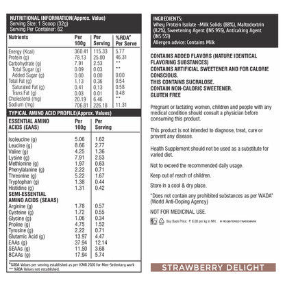 HealthFarm Muscle Whey Isolate | Premium Blend of Whey Protein Hydrolysate and Isolate
