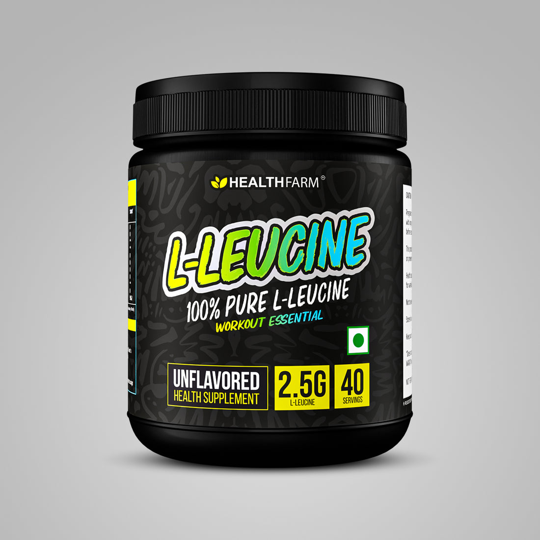 HealthFarm Pure L-Leucine Amino Acid (100 gm)