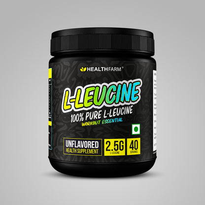 HealthFarm Pure L-Leucine Amino Acid (100 gm)