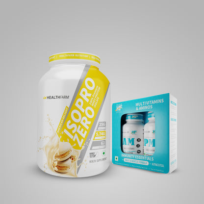 HealthFarm ISO PRO ZERO(2Kg) + AM PM Multivitamin Tablets