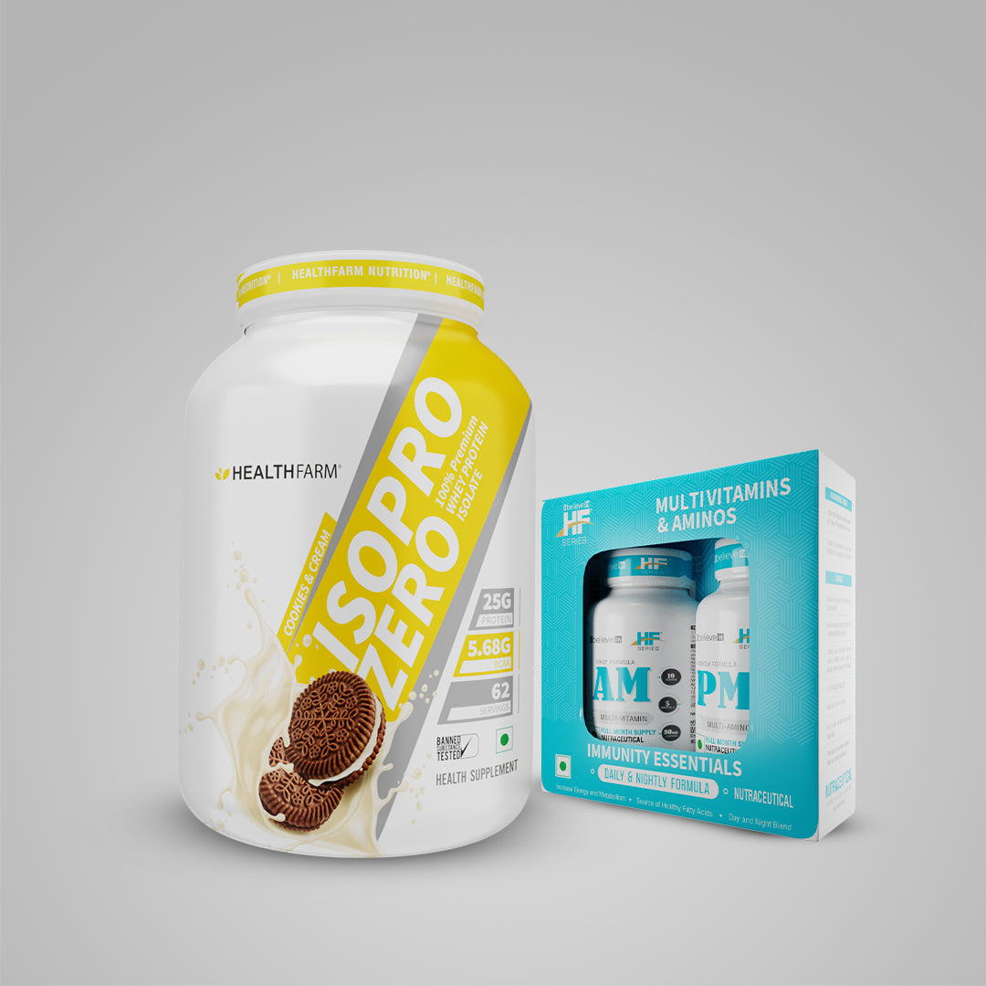HealthFarm ISO PRO ZERO(2Kg) + AM PM Multivitamin Tablets