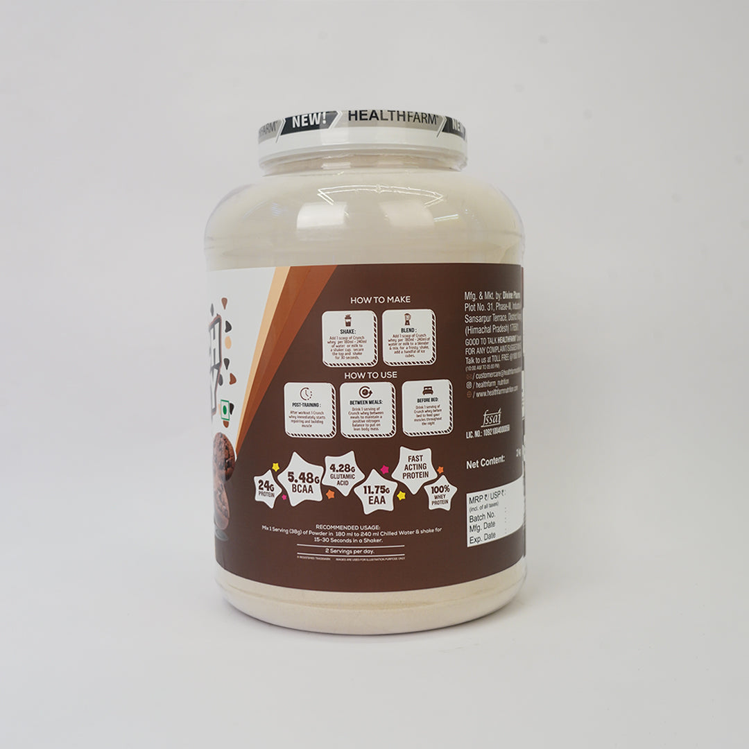 Healthfarm Crunch Whey | Grassfed Whey Protein