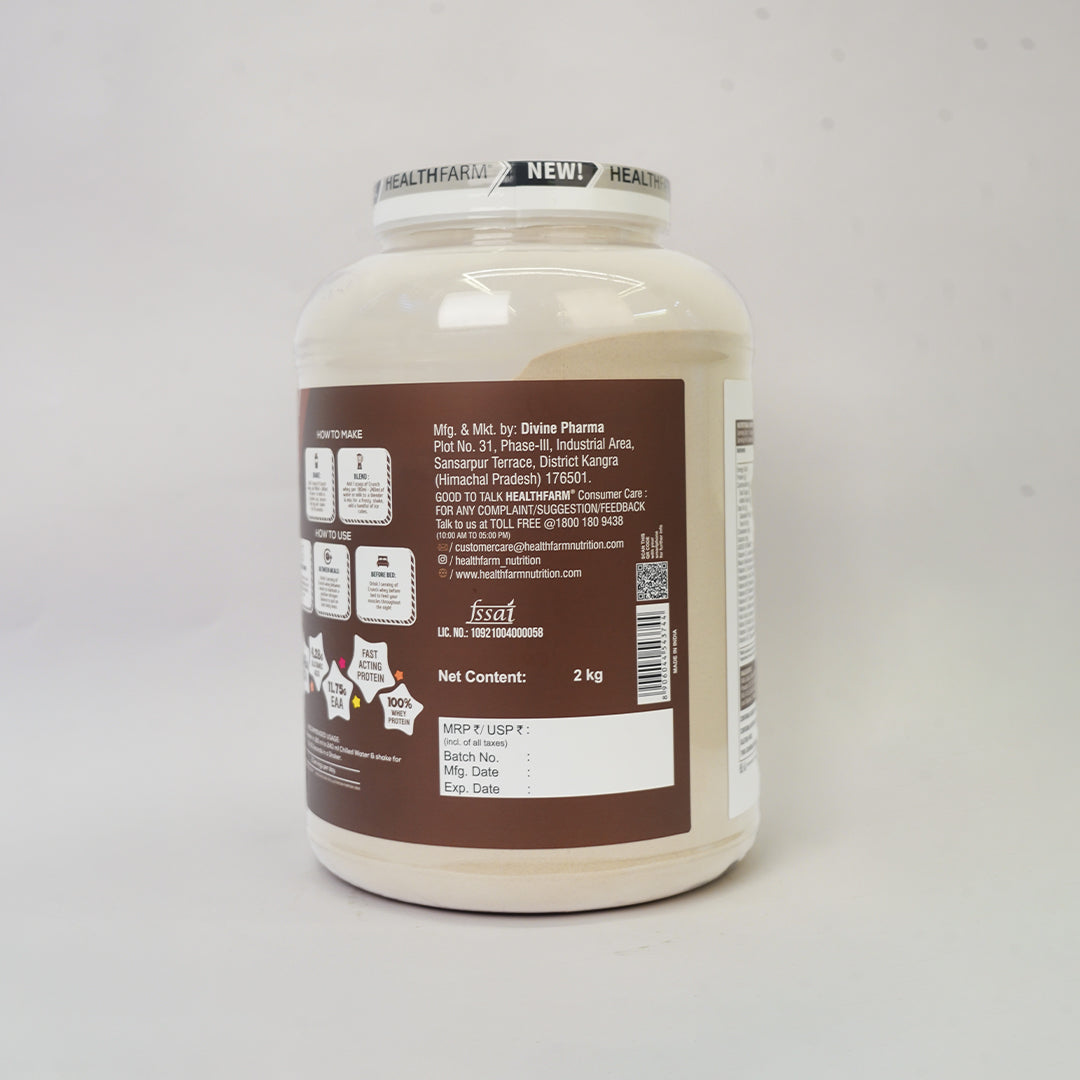 Healthfarm Crunch Whey | Grassfed Whey Protein