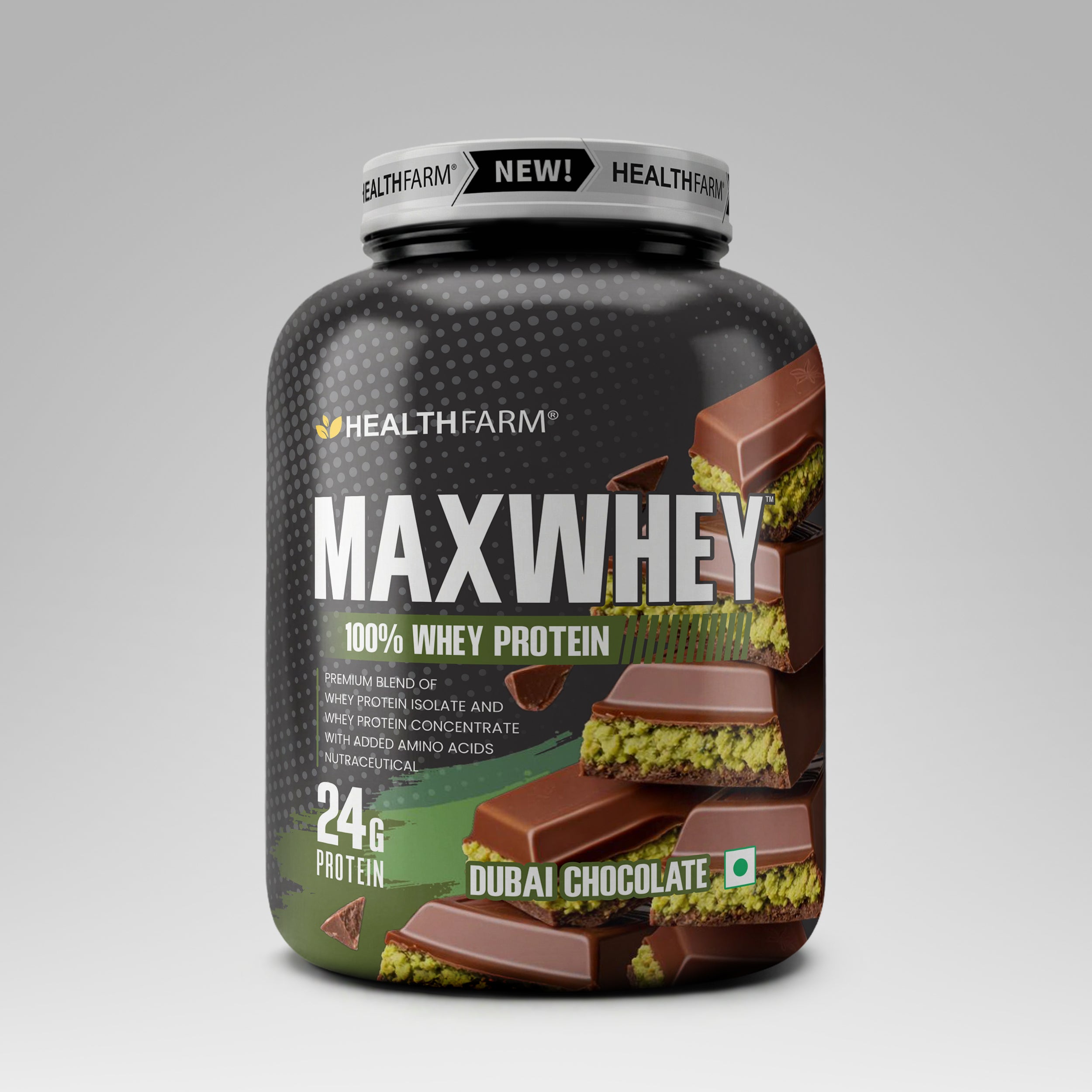 Healthfarm Maxwhey 24g Protein | 100% Whey Protein