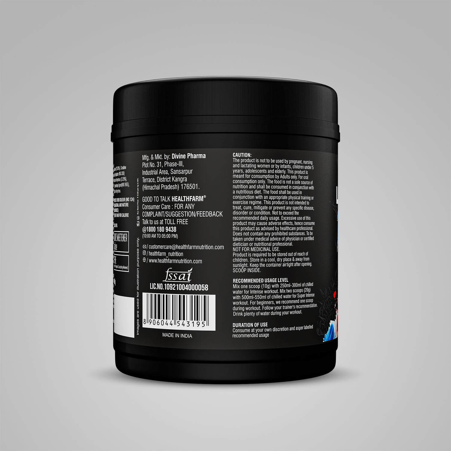 Healthfarm Limitless Thprex - Fully Loaded Pre-workout (60 Serving)
