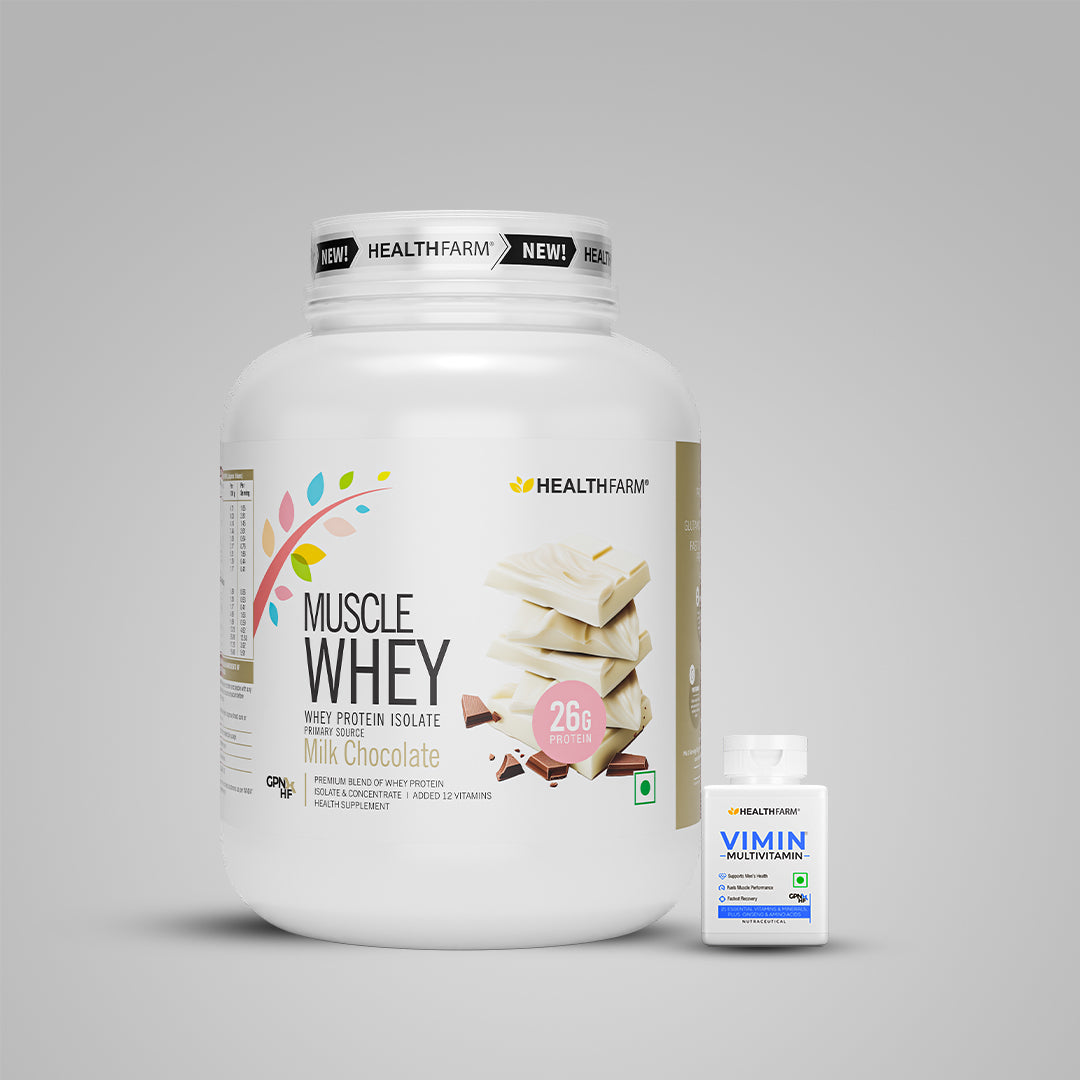 Healthfarm Muscle Whey Protein + Free Vimin