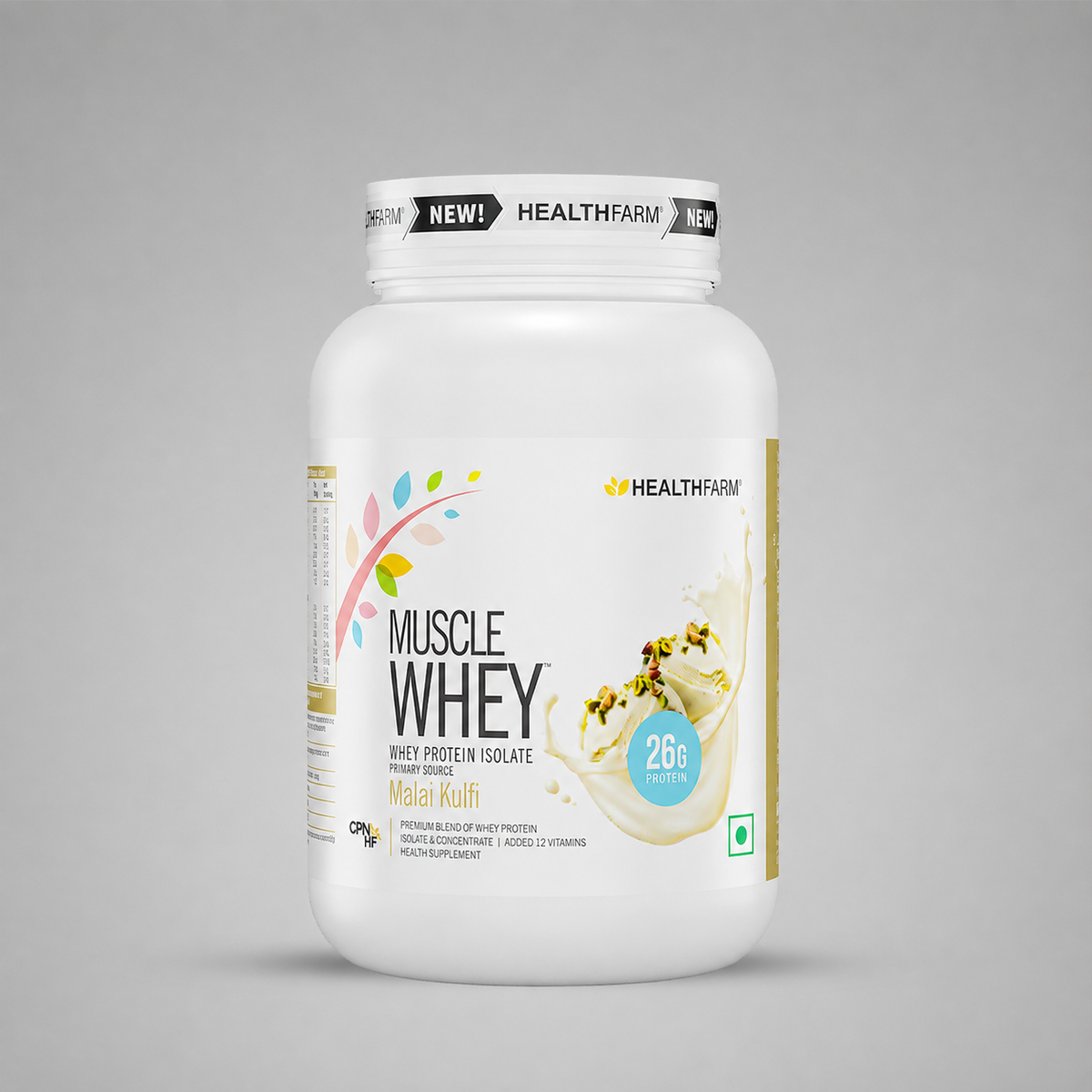 HealthFarm Muscle Whey Protein Isolate & Concentrate | Premium Blend of Whey Protein