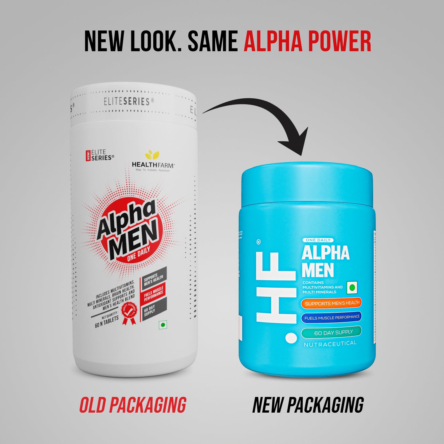 HF Series AlphaMen Multivitamin for Men's Health (60Tab)