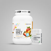 HealthFarm Muscle Whey Protein Isolate & Concentrate | Premium Blend of Whey Protein