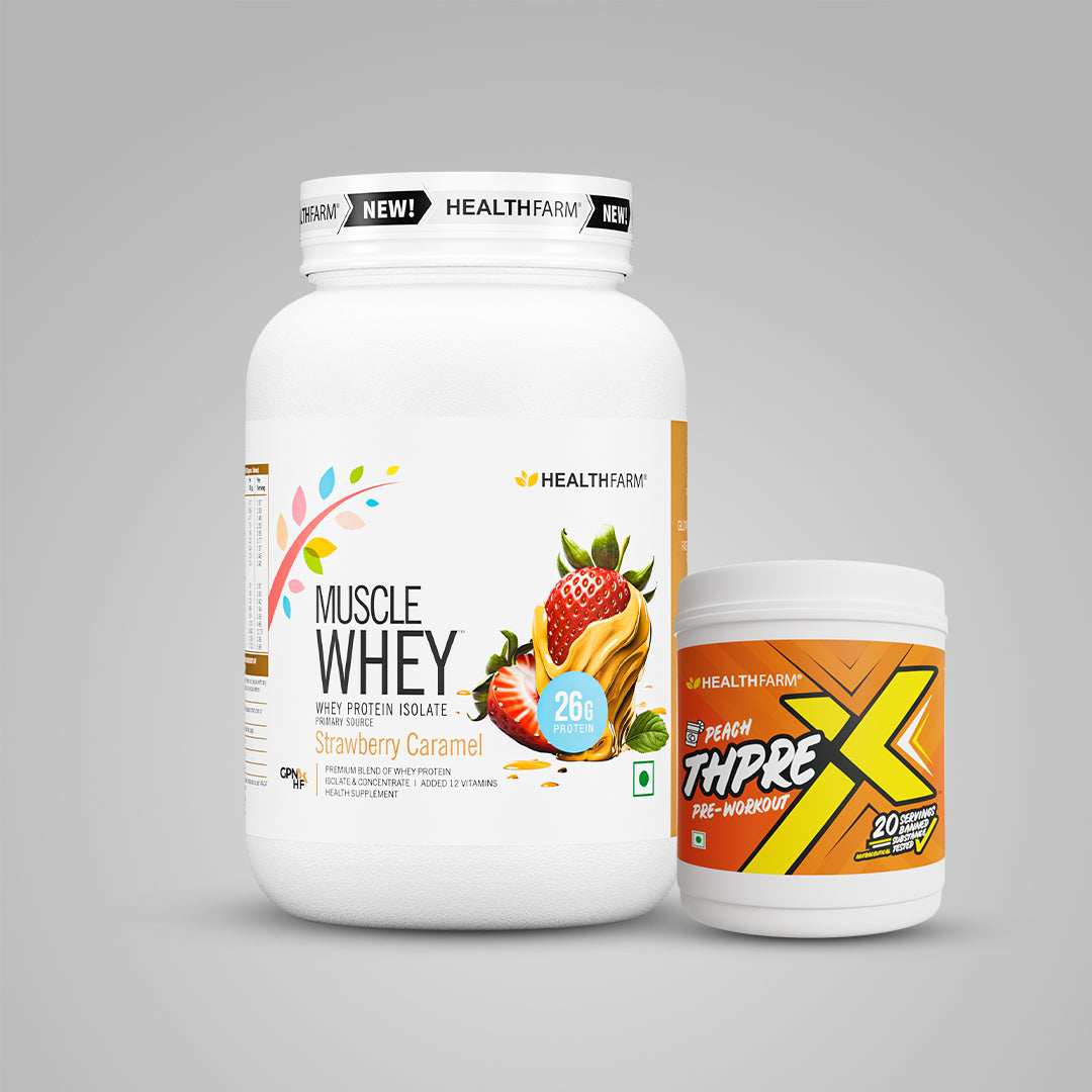 Buy Muscle Whey (1KG) ThPreX Pre Workout (250g) Healthfarm