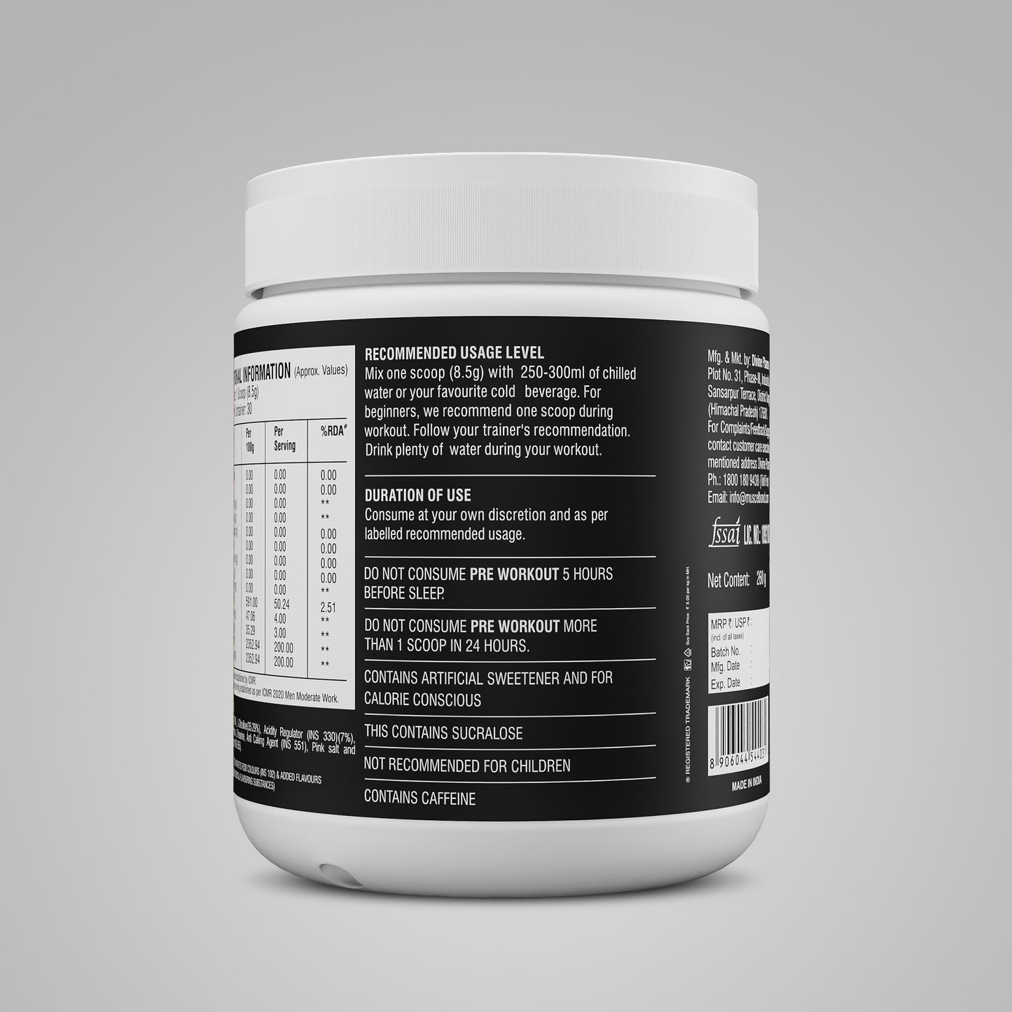 Muscelbond Rampage Pre-Workout 30 Servings | Stock Clearance