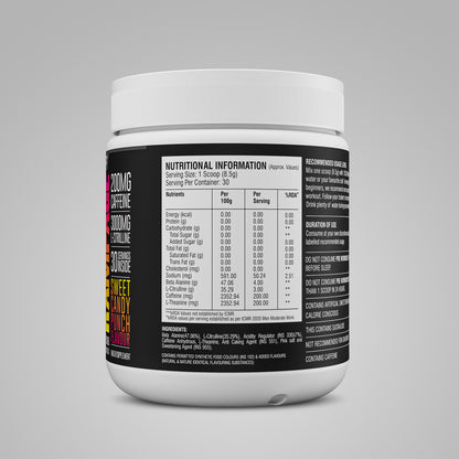 Muscelbond Rampage Pre-Workout (260g)