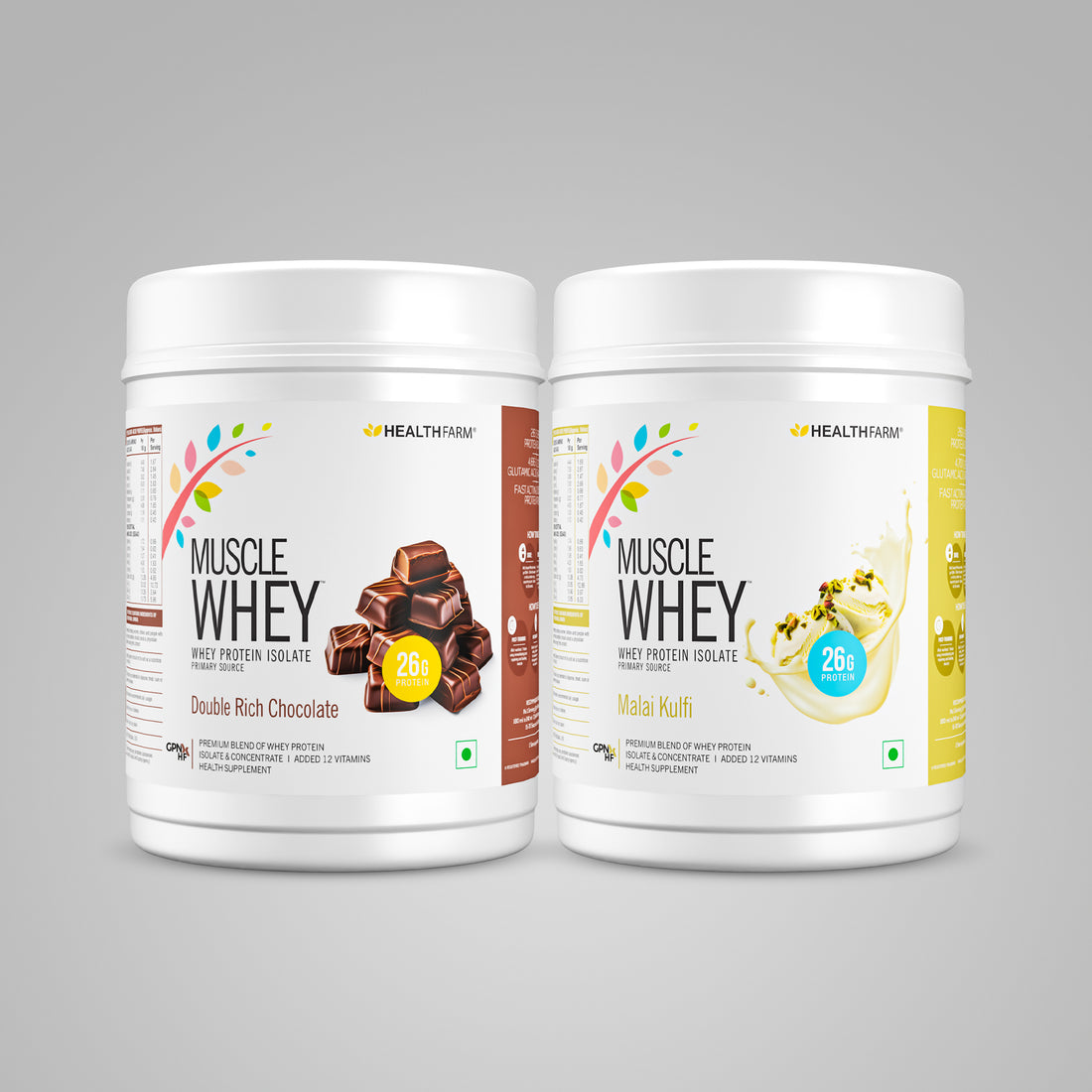 Healthfarm Muscle Whey (500g), BUY 1 GET 1 Offer