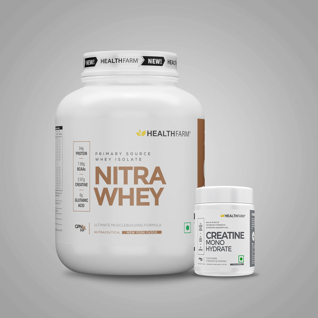 Healthfarm Nitra Whey 2Kg + Creatine 50g