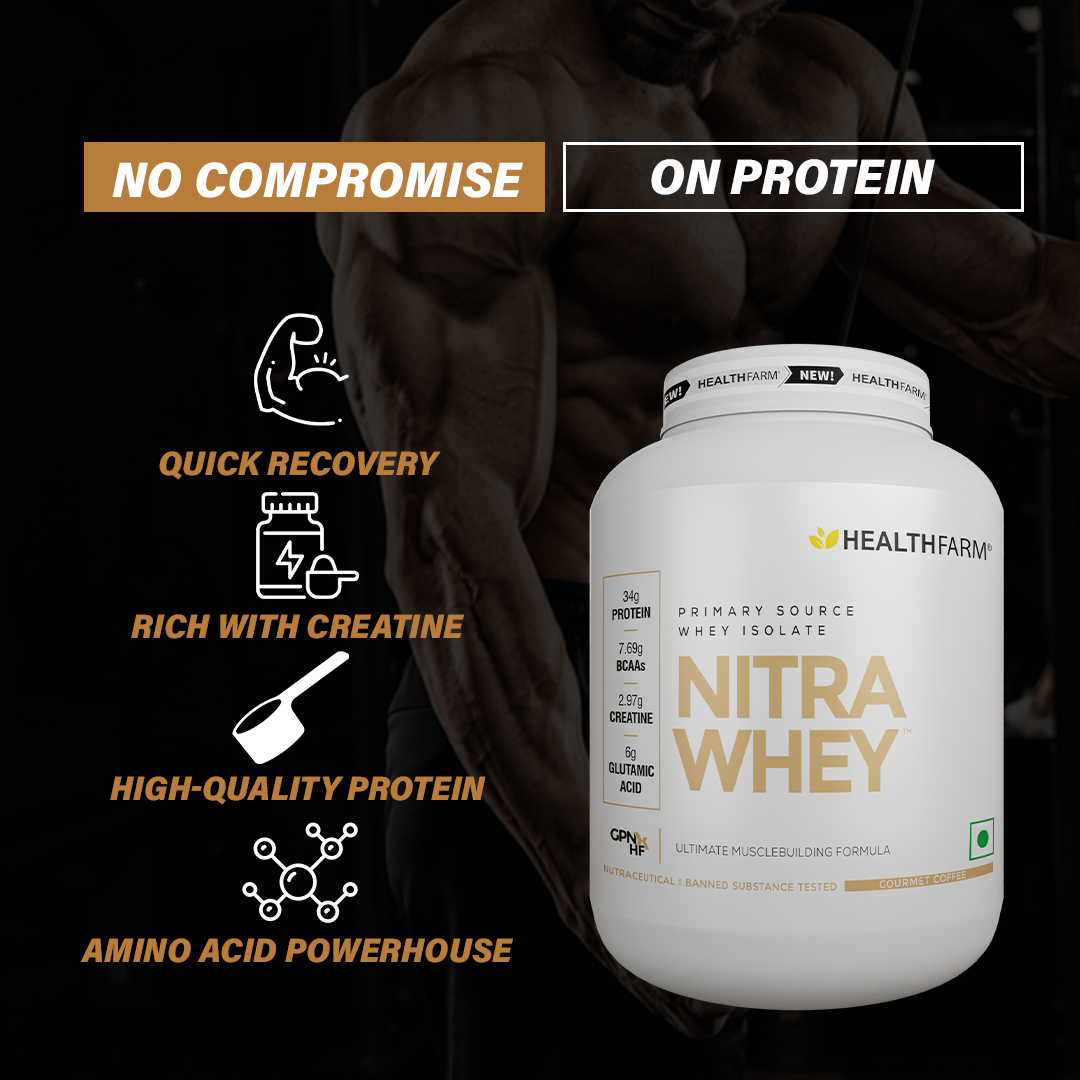 HealthFarm Nitra Whey | Ultimate Muscle Building Formula