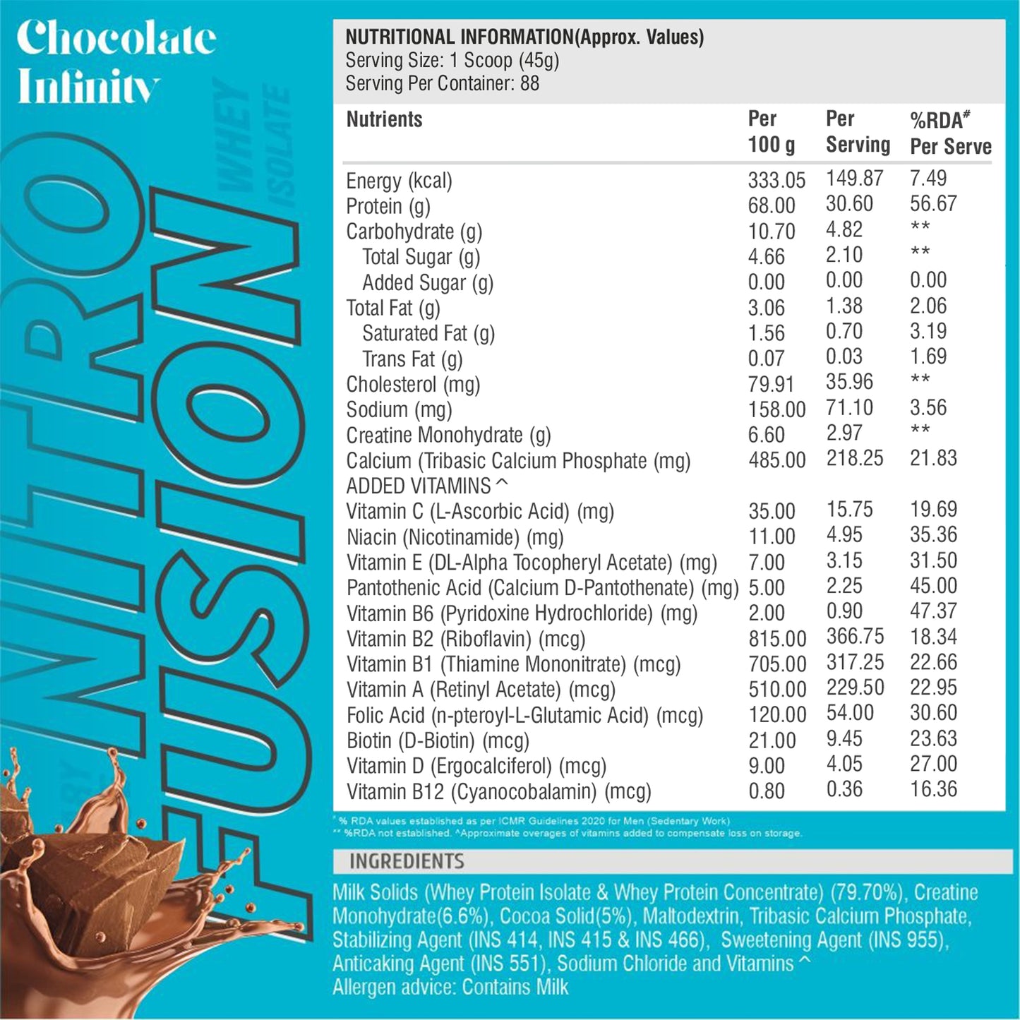 HF Series Nitro Fusion Whey Isolate Protein
