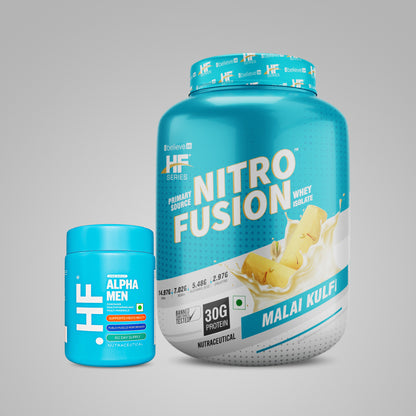 HealthFarm NITRO FUSION (2KG) + ALPHAMEN Combo Pack
