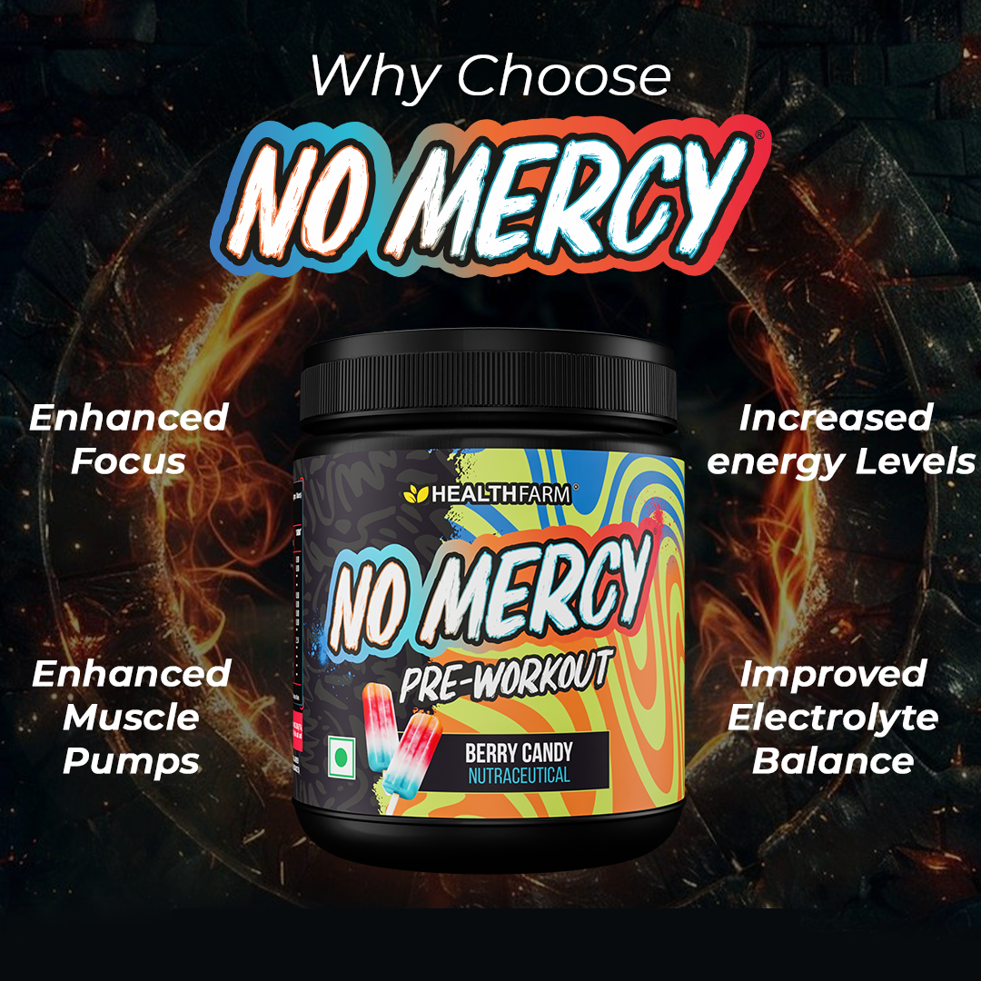 Healthfarm Muscle Gainer (3Kg) + No Mercy + Free Shaker