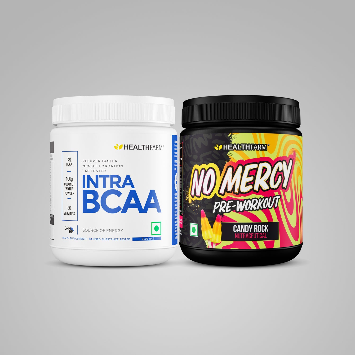 Healthfarm No Mercy (130g) + Intra BCAA (180g)
