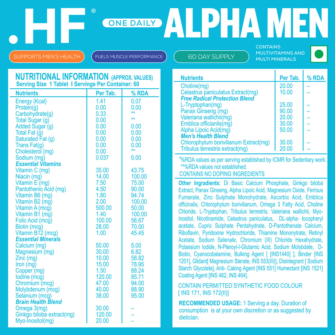 HealthFarm AlphaMen Multivitamin for Men&