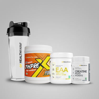 Healthfarm Muscle EAA + Creatine (100g) + ThPrex (250g) + Free Shaker