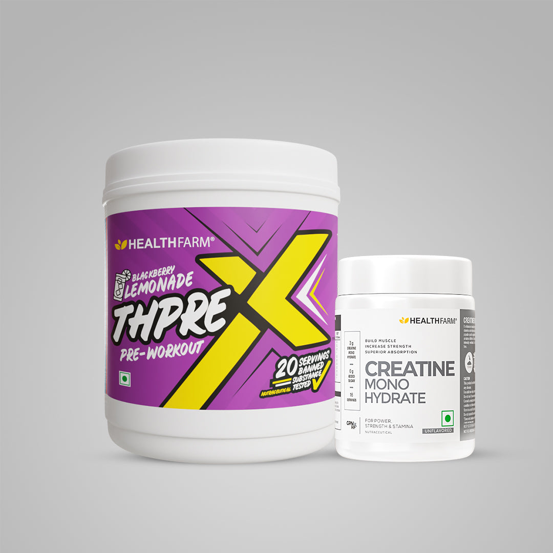 Healthfarm ThpreX Pre Workout (250g) + Creatine Monohydrate (50g)