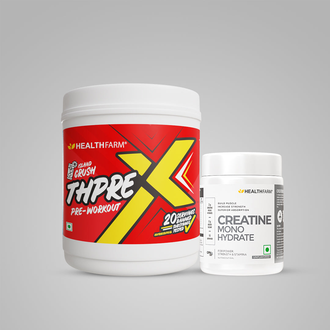 Healthfarm ThpreX Pre Workout (250g) + Creatine (50g)