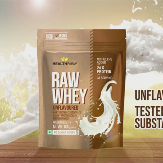 Raw Whey (Unflavoured) Whey Protein - Healthfarm