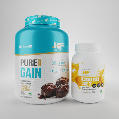 HealthFarm CARBOJET (1KG) + PURE GAIN (3KG) Power Booster Pack - Healthfarm Nutrition