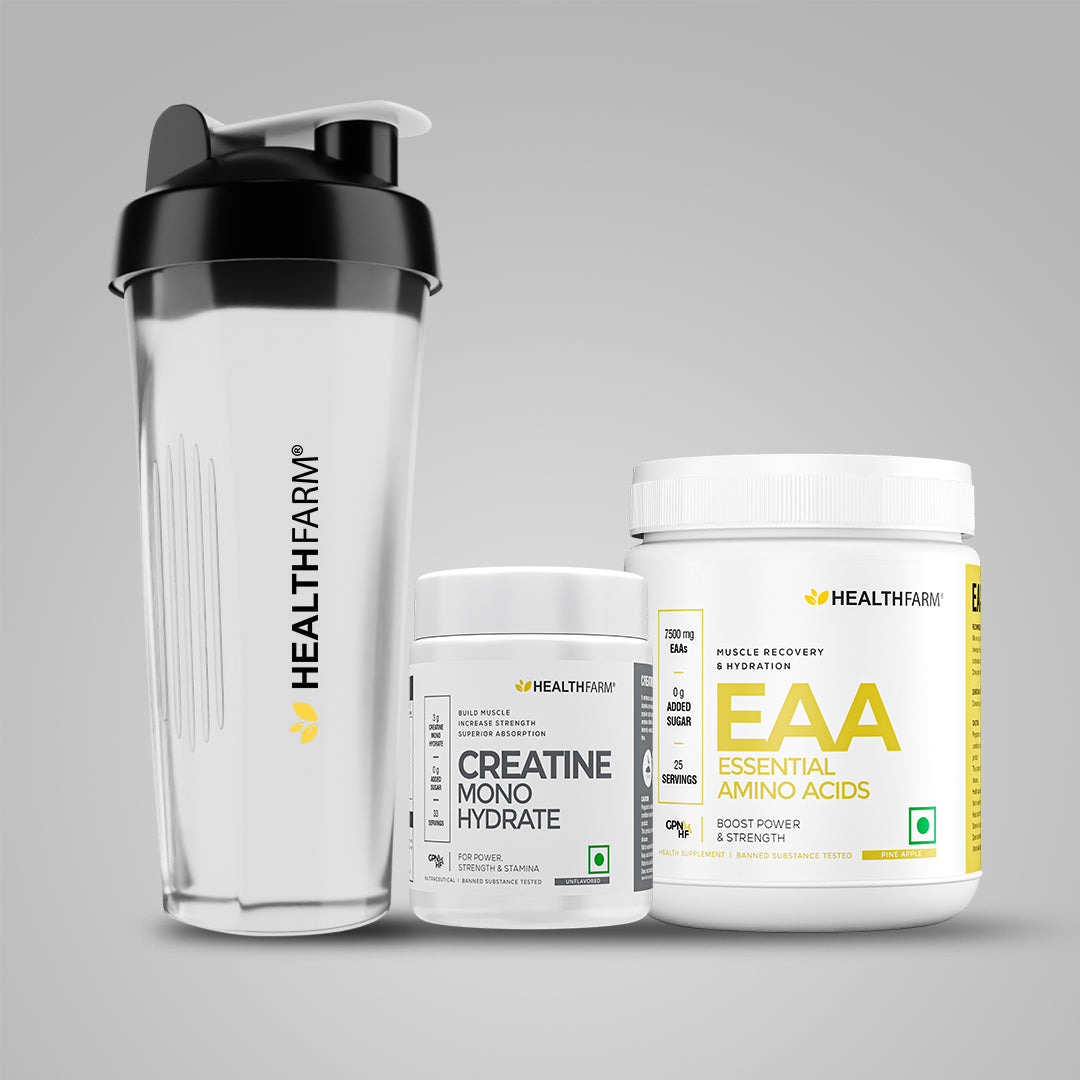 Healthfarm Muscle EAA + Creatine (100g) + Free Shaker