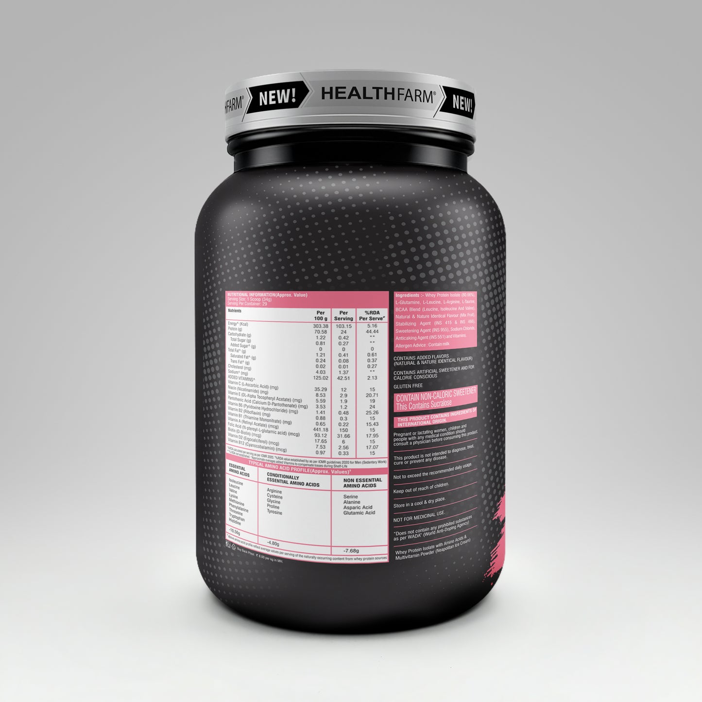 Healthfarm ISOMAX Whey Isolate – 24g Protein