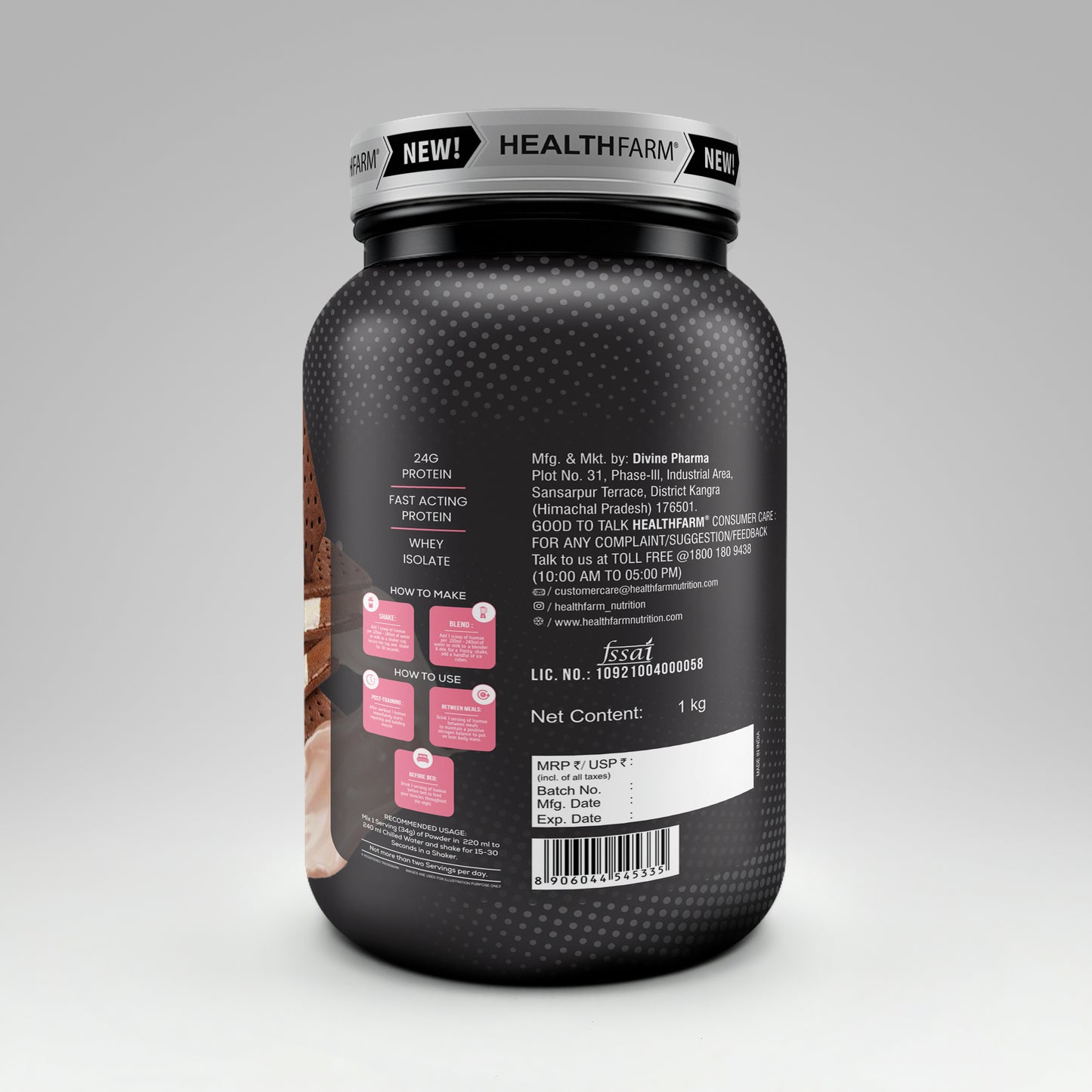 Healthfarm ISOMAX Whey Isolate – 24g Protein