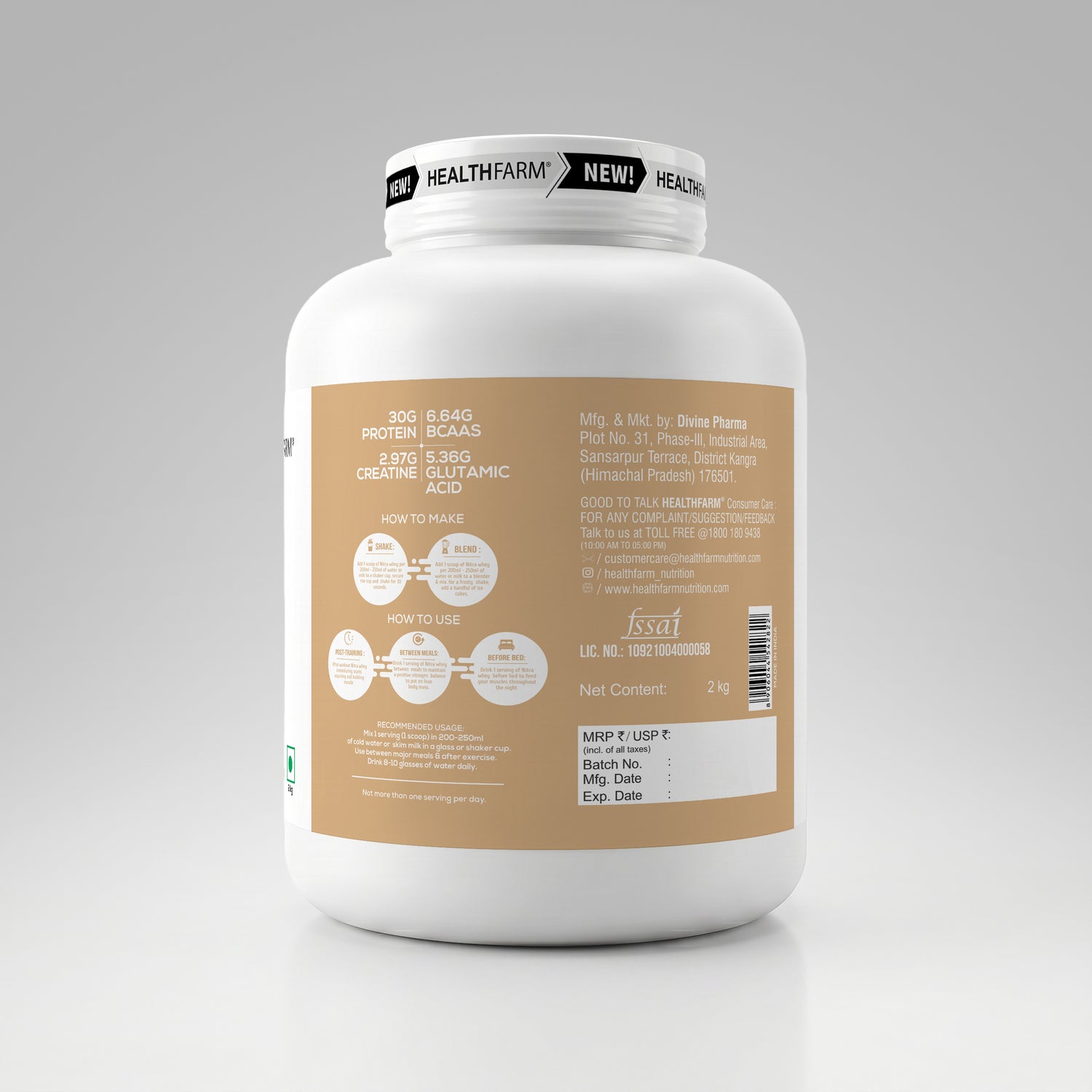 HealthFarm Nitra Whey | Ultimate Muscle Building Formula